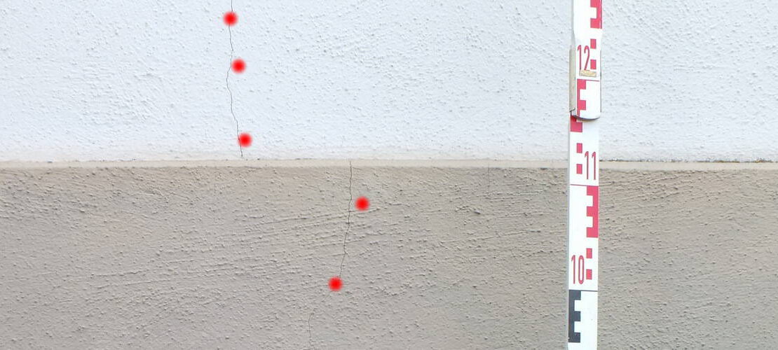 Beweissicherung Häuser Putzrisse Außenputz vor Baubeginn