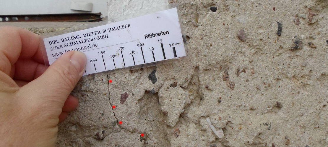 Beweissicherung Putzrisse Außenputz vor Baubeginn