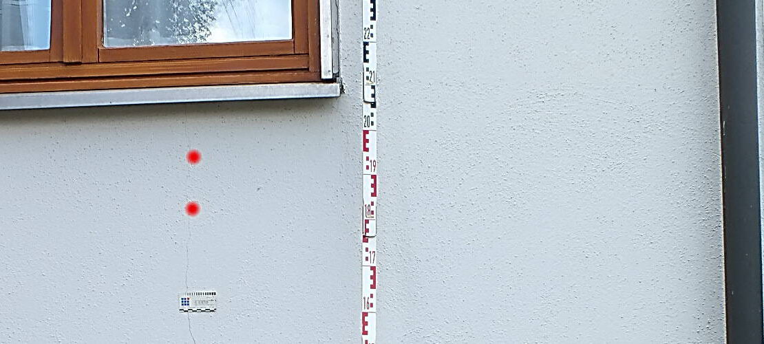 EFH Putzrisse Außenputz vor Baubeginn