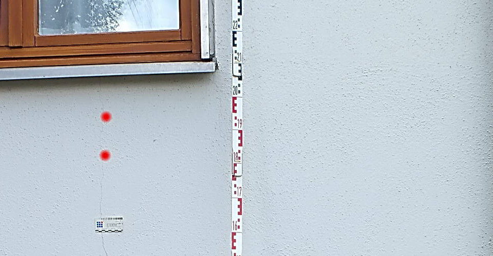 EFH Putzrisse Außenputz vor Baubeginn