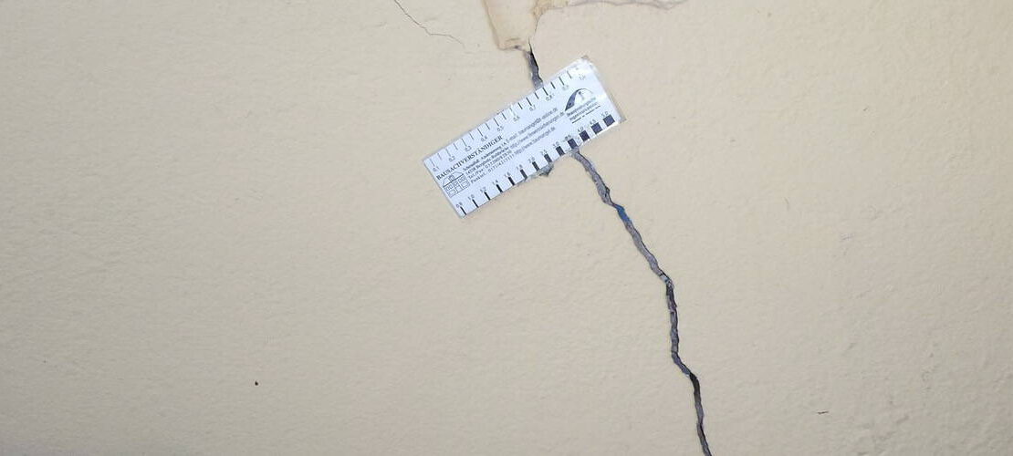 Riss innen vor Baubeginn
