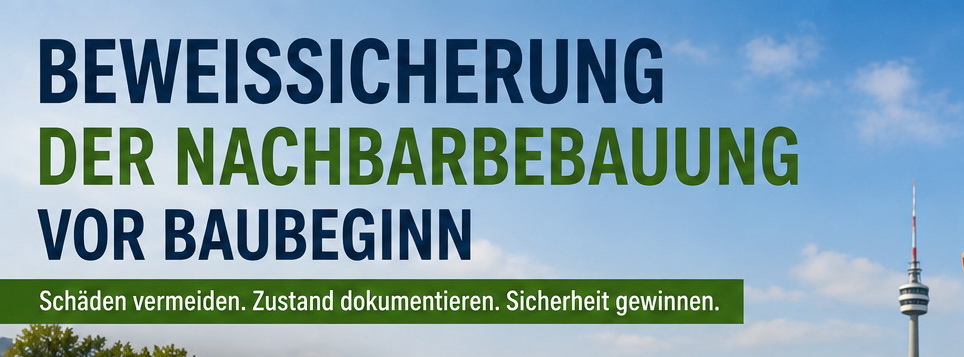 Datenschutz Beweissicherung der Nachbarbebauung vor Baubeginn Baden Württemberg Stuttgart